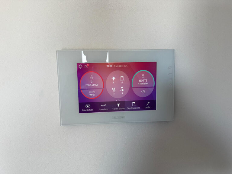 Intervenmto di aggiornamento domotica Myhome di Bticino, installata da Bado Sante Elettricisti